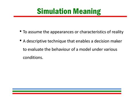 simulation meaning in tagalog